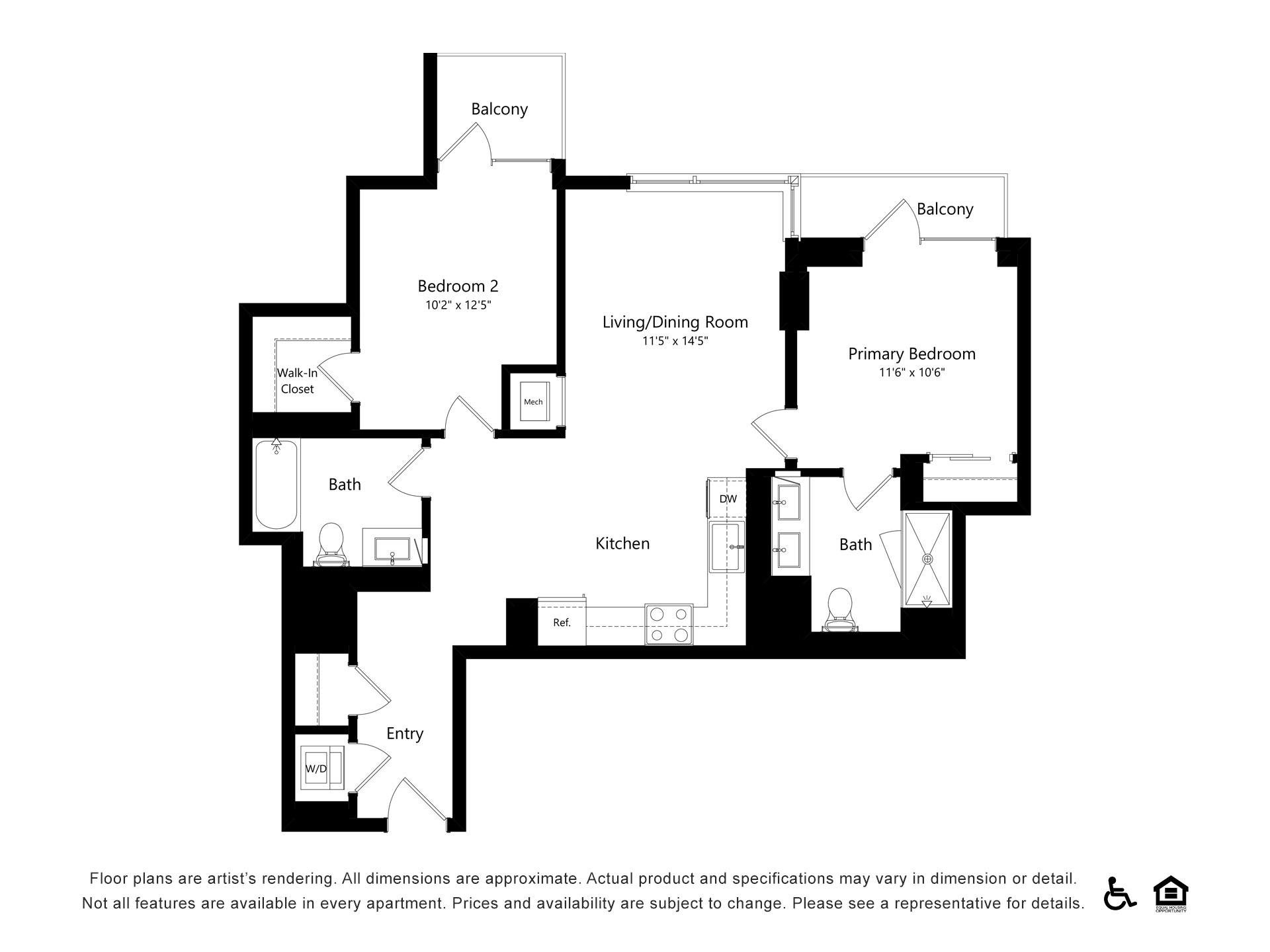 Floor plan layout diagram for B17